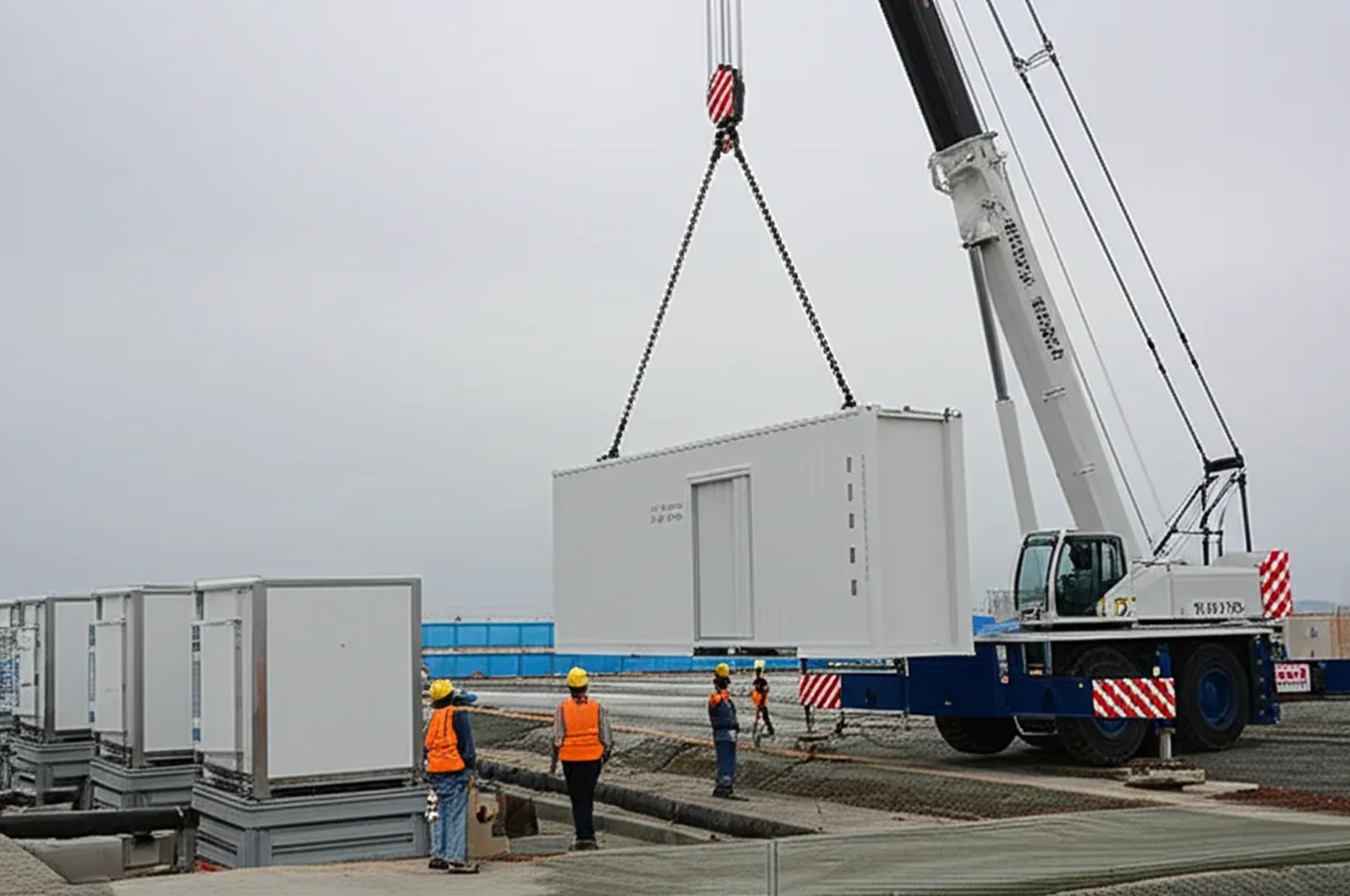 建設現場の全景